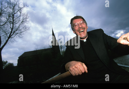 Millingerwaard il vicario della chiesa di Kekerdom Foto Stock