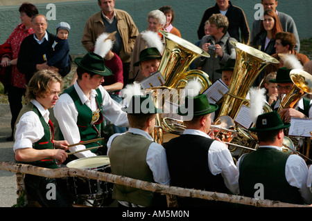 In Leonhardifahrt Thambach, Alta Baviera, Baviera, Germania Foto Stock