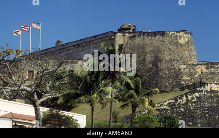 Puerto Rico San Juan Fort San Cristobal Foto Stock