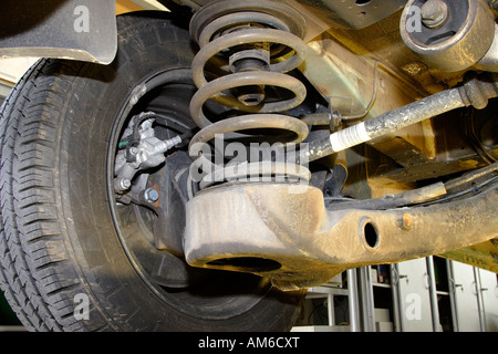 Sospensione della ruota Mercedes Vito 115 CDI 4x4 Foto Stock