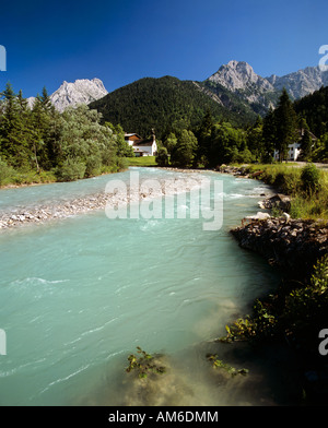 Rissbach, Hinterriss, Risser Falk e Torspitze, Karwendel, Tirolo, Austria Foto Stock