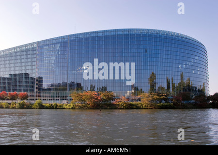 L'edificio Louise Weiss a Strasburgo del Parlamento europeo, Strasburgo, Francia Foto Stock