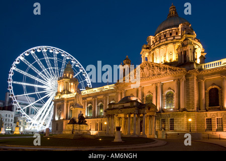 Occhio di Belfast, Belfast City Hall Foto Stock