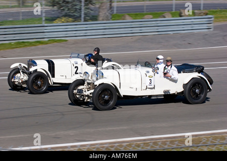 Storica Mercedes Benz Kompressor 710 SS e 710 SSKL, Anno di costruzione 1930, Nuerburgring Classic 2007 Foto Stock