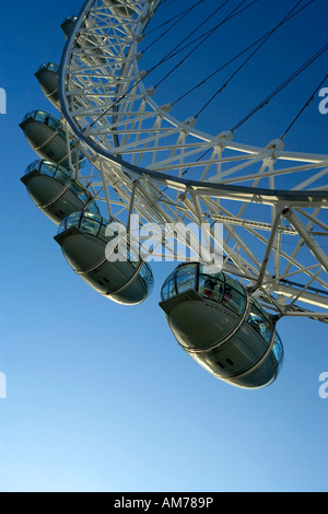 London Eye ruota panoramica London Inghilterra England Regno Unito Foto Stock