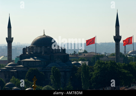 Moschea e tetti di Istanbul, Turchia Foto Stock