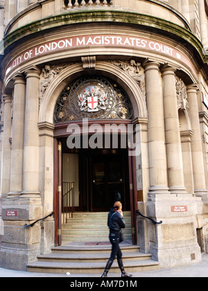 La città di Londra Magistrates Court, 1 Queen Victoria Street, London EC4N 4XY Foto Stock