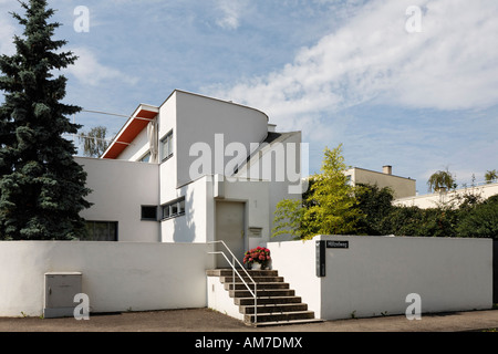 Casa indipendente progettata da Hans Scharoun, 1927, Weissenhof, Stoccarda, Baden-Wuerttemberg, Germania Foto Stock