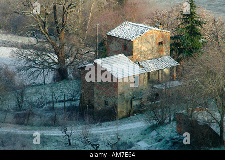 Fattoria abbandonata Citerna Italia Foto Stock