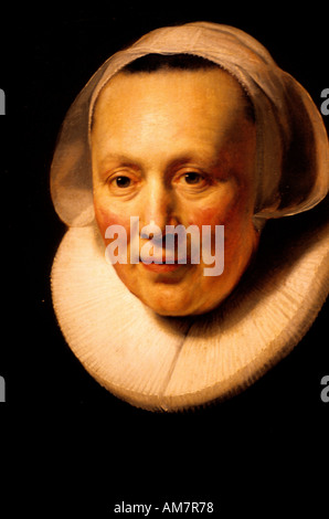 Harmenz Rembrandt van Rijn ritratto donna Paesi Bassi pittore olandese Foto Stock