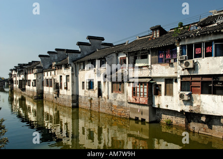 Canal Suzhou Jiangsu in Cina Foto Stock