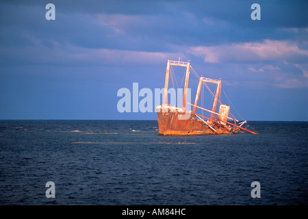 Rosty naufragio, Silverbancs, Repubblica Dominicana Foto Stock