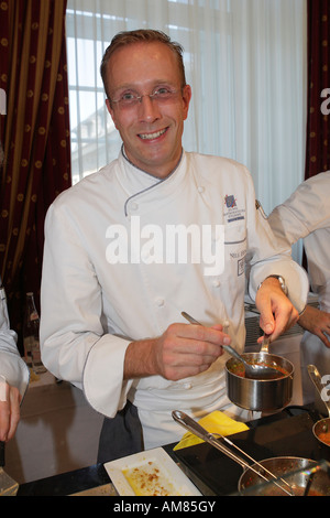 Il Grandhotel Schloss Bensberg, festival di master chef, Nils Henkel del ristorante Dieter Mueller, Bergisch Gladbach-Bensberg Foto Stock