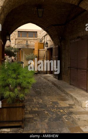 Arco in il vecchio mercato di Byblos Libano Medio Oriente Foto Stock