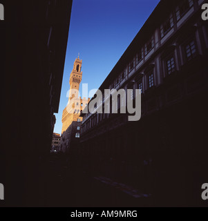 Il Palazzo Vecchio a Firenze. Foto Stock