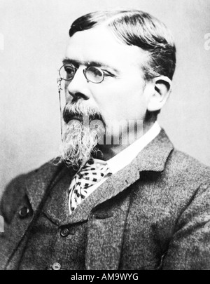 George du Maurier 1834 1896 studio foto ritratto del Vittoriano artista grafico e illustratore Foto Stock