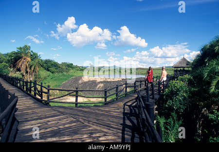 Africa orientale del Kenia Masai Mara parco giochi keekorok lodge Foto Stock