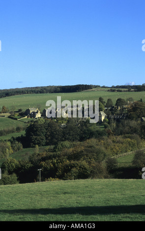 Villaggio Snowshill in autunno, Gloucestershire, England, Regno Unito Foto Stock