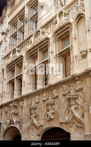 Francia, Drome, Valenza, Maison des Tetes costruito nel 1530 di stile gotico Foto Stock