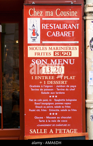 Area di Montmartre di Parigi Francia Foto Stock