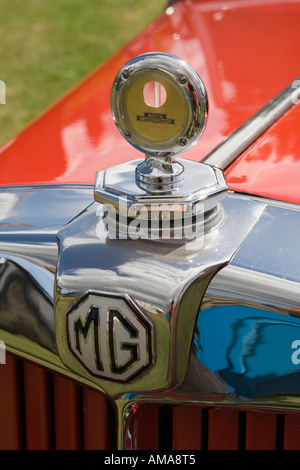 West Sussex Wisborough Green Village Fiera sul badge verde della SMG Auto sportiva Foto Stock