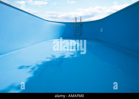 Svuotare la piscina, close-up Foto Stock