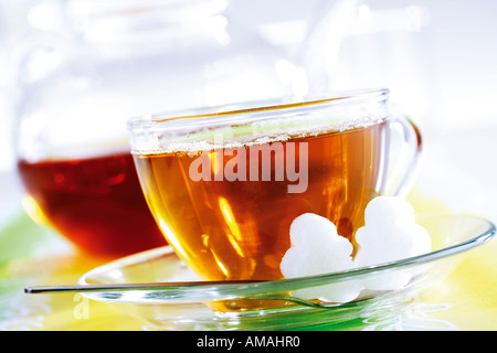 Tazza di tè nero Foto Stock