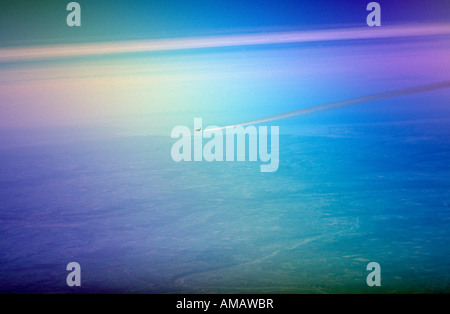 Un volo dell'aereo Foto Stock