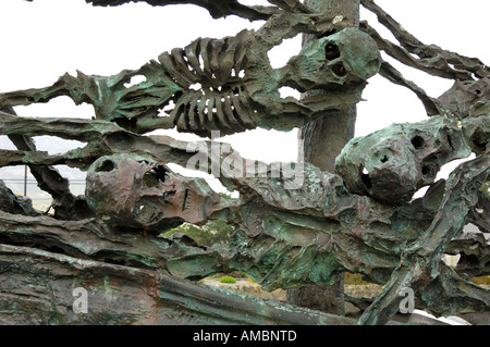 Carestia nazionale monumento commemorativo 150 anniversario della carestia irlandese, Murrisk, vicino a Westport, County Mayo, Irlanda Foto Stock