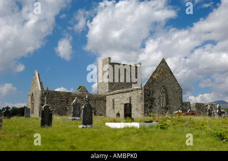 Abbazia Burrishoole, vicino a Newport, County Mayo, Irlanda Foto Stock