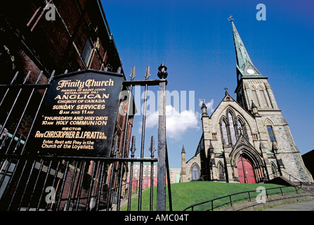 Elk126 1366 Canada New Brunswick Saint John Trinità chiesa anglicana 1880 Foto Stock