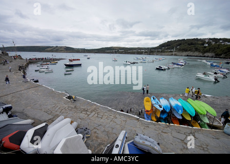 Il porto a New Quay Cardigan Bay Galles Foto Stock