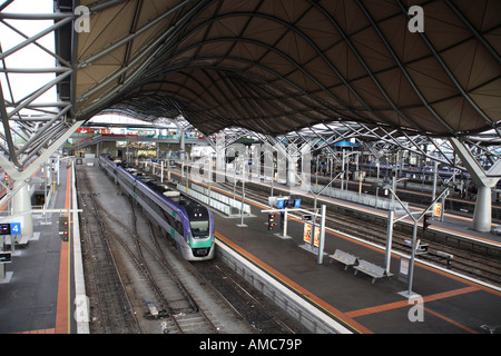 Interno della Croce del Sud Stazione Ferroviaria, Melbourne, Victoria, Australia Foto Stock