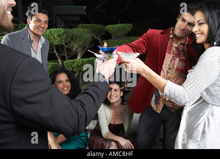 Persone alla festa Foto Stock