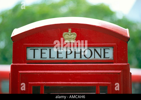 Cabina telefonica, Londra, Inghilterra Foto Stock