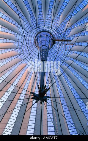 Sony Center di Potsdamer Platz, Berlin, Germania Foto Stock