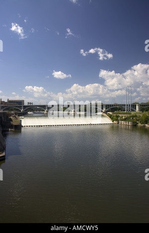 San Anthony Falls. Minneapolis, Minnesota Foto Stock