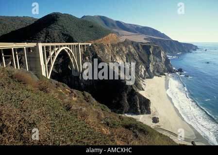 Elk237 2179 California Big Sur Coast Bixby Canyon Bridge Foto Stock