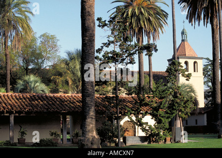 Elk249 1184 Missione Santa Clara de Asis Santa Clara California chiesa 1929 Foto Stock