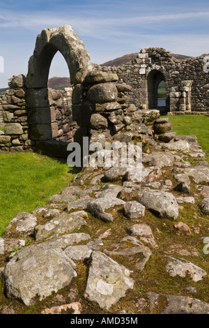 Loch Doon Castle e Loch Doon, Ayrshire, in Scozia Foto Stock