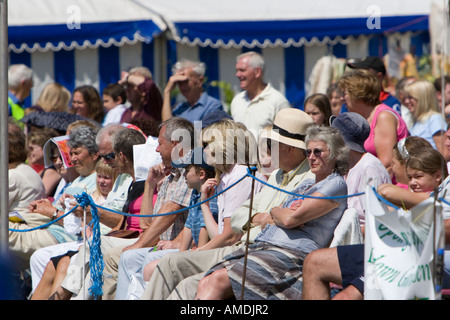 Spettatori a Taunton flower show Foto Stock