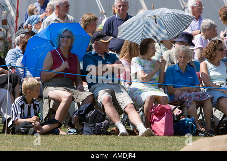 Spettatori a Taunton flower show Foto Stock