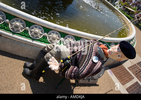 Lo Spaventapasseri in costume a Taunton flower show Foto Stock