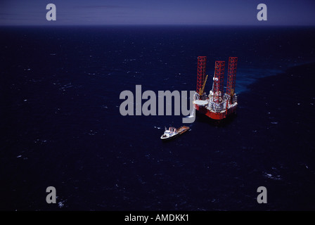 Off Shore Oil Rig Foto Stock