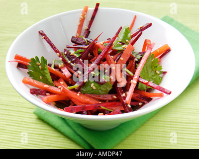 Barbabietole da insalata di carote Foto Stock