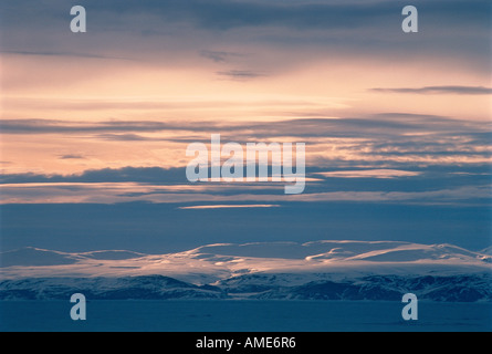 Isola Bylot Pond ingresso, Nunavut, Canada Foto Stock