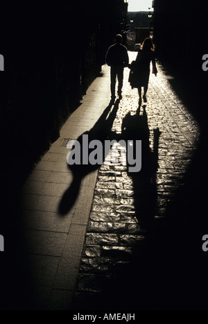 Ombra di torre Mujedar del Salvador città di Teruel Aragona regione SPAGNA Foto Stock