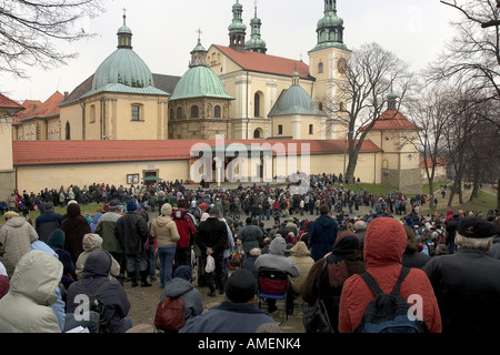 Venerdì Santo al pellegrinaggio Santuario di Kalwaria Zebrzydowska in Polonia Foto Stock