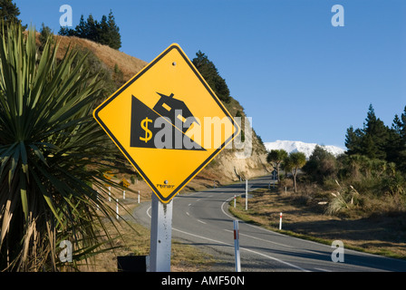 Casa calo del prezzo del segno di avvertimento Foto Stock