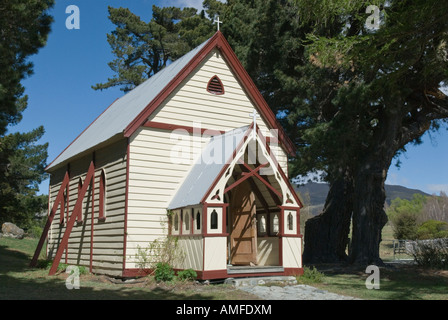 St Patricks chiesa al Passo Burkes nella nuova Zealands Mackenzie Paese Foto Stock